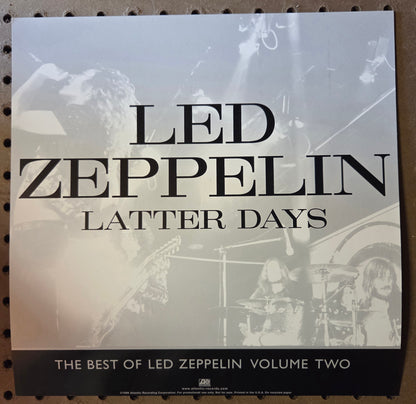 Led Zeppelin "Latter Days: The Best of Led Zeppelin Volume Two" - 2000 Vintage Promotional Double-sided Album Cover Poster Flat