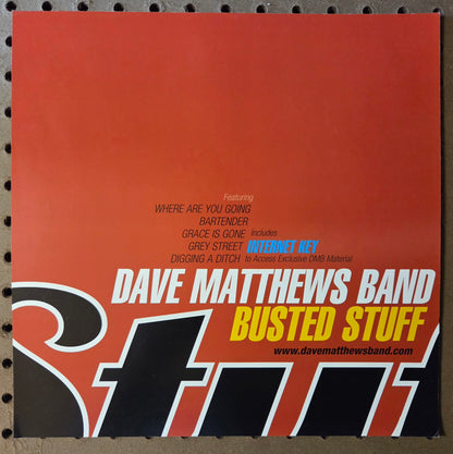 Dave Mathews Band "Busted Stuff" - 2002 Vintage Promotional Double-sided Album Cover Poster Flat