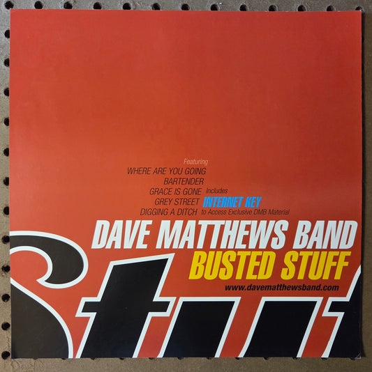 Dave Mathews Band "Busted Stuff" - 2002 Vintage Promotional Double-sided Album Cover Poster Flat