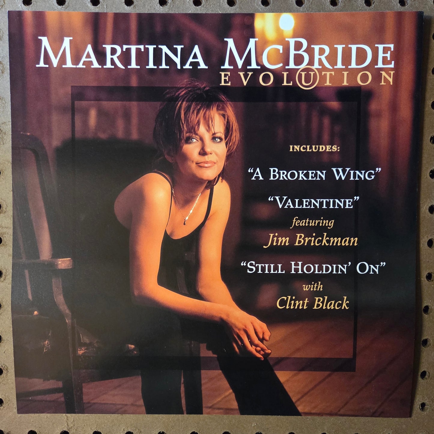 Martina McBride "Evolution" - 1997 Vintage Promotional Double-sided Album Cover Poster Flat