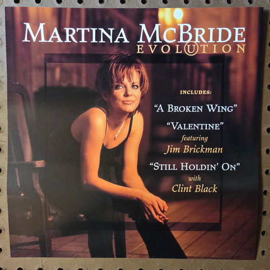 Martina McBride "Evolution" - 1997 Vintage Promotional Double-sided Album Cover Poster Flat