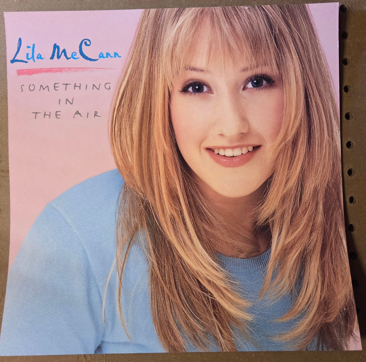 Lila McCann "Something In The Air" - 1999 Vintage Promotional Double-sided Album Cover Poster Flat