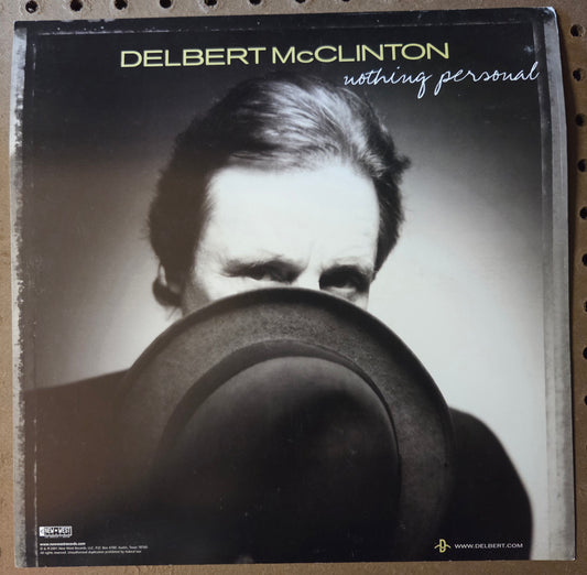 Delbert McClinton "Nothing Personal" - 2001 Vintage Promotional Double-sided Album Cover Poster Flat