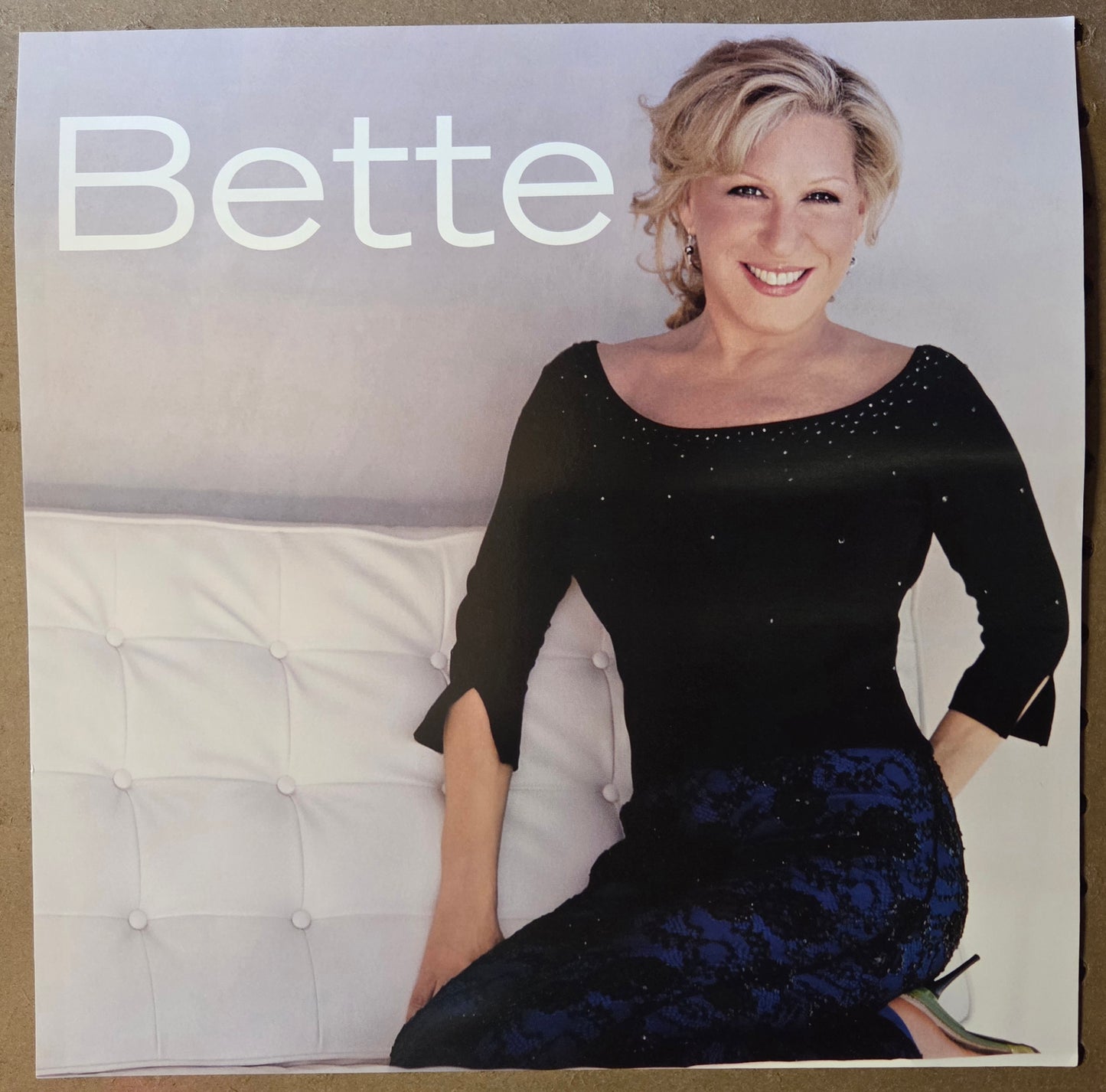 Bette Midler "Bette" - 2000 Vintage Promotional Double-sided Album Cover Poster Flat