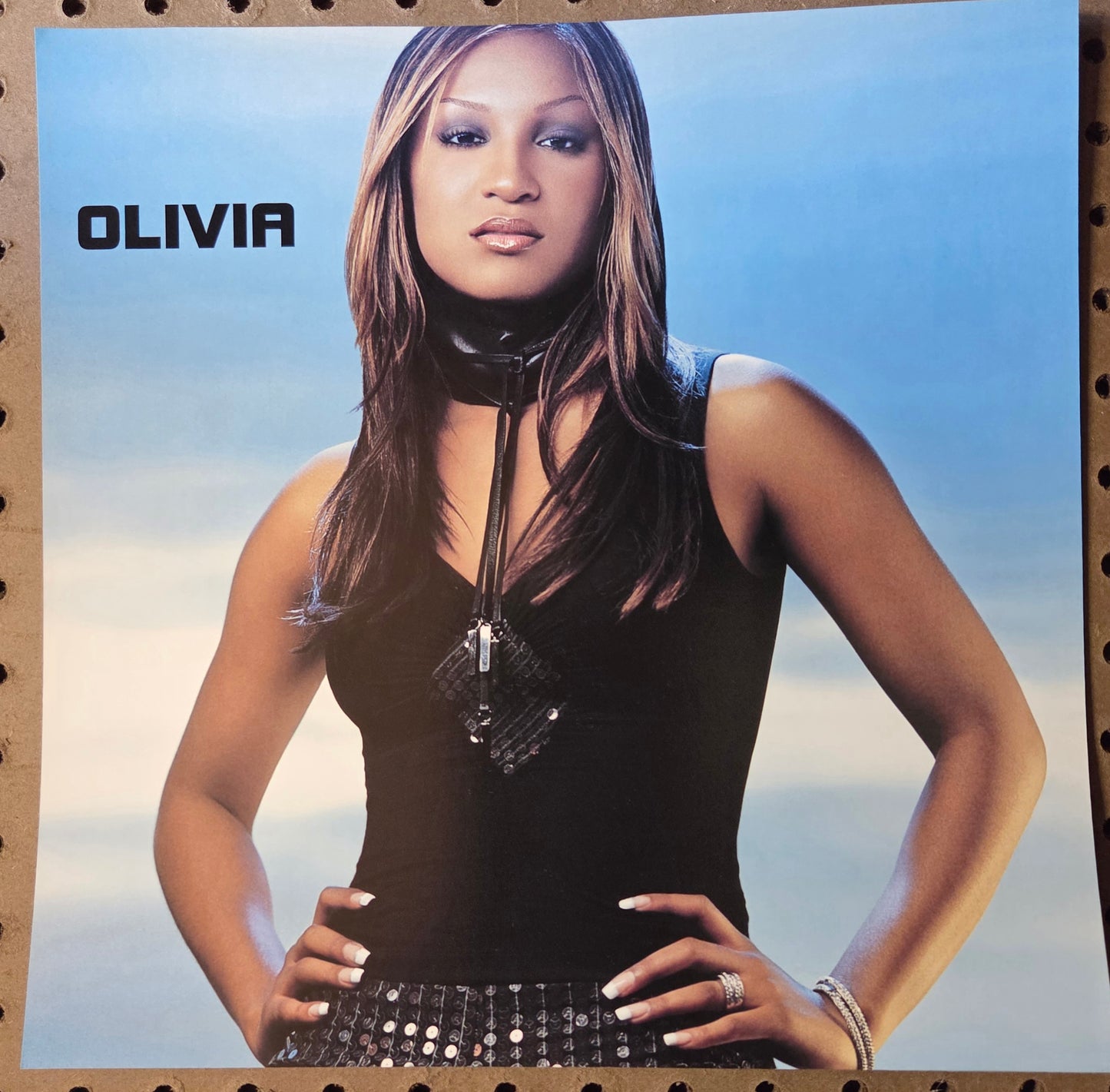 Olivia - 2001 Vintage Promotional Double-sided Album Cover Poster Flat