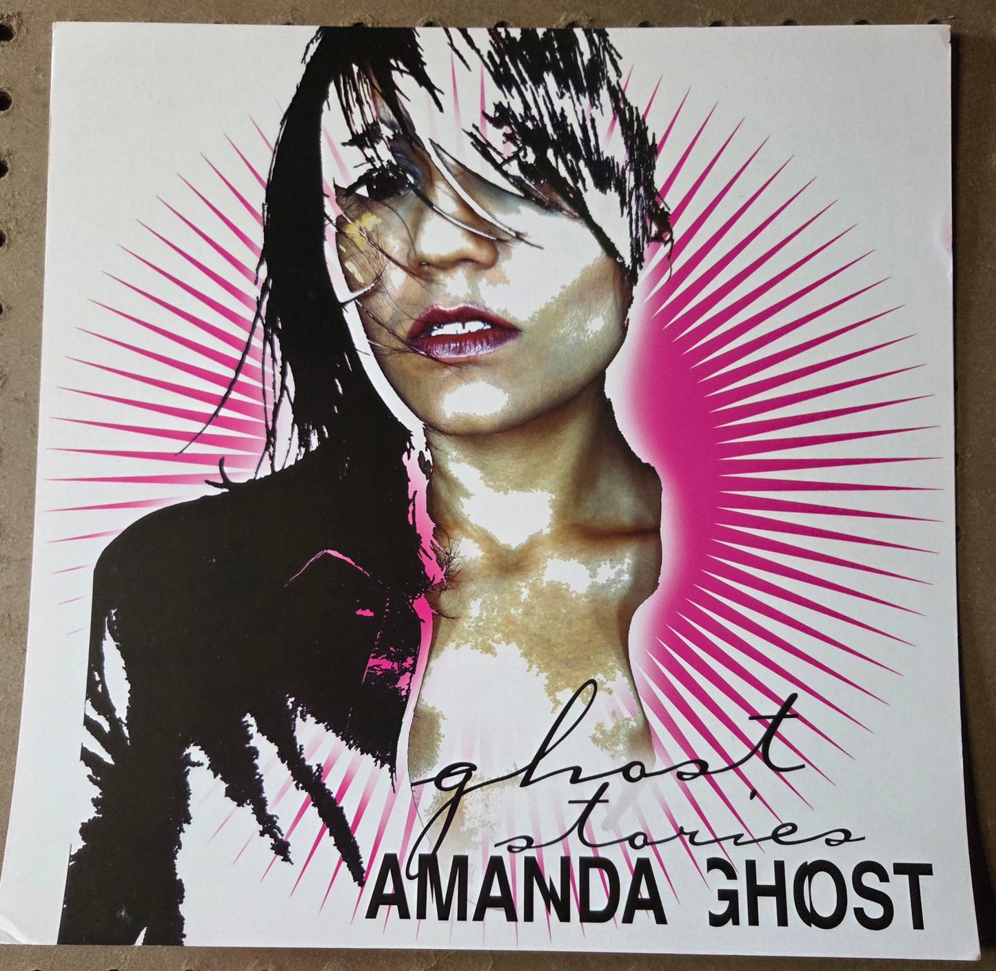 Amanda Ghost - "Ghost Stories" - 2000 Vintage Promotional Double-sided Album Cover Poster Flat