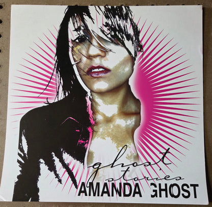 Amanda Ghost - "Ghost Stories" - 2000 Vintage Promotional Double-sided Album Cover Poster Flat