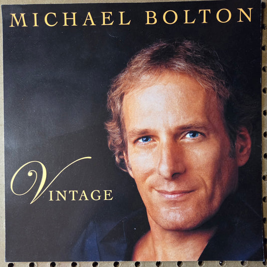 Michael Bolton "Vintage" - 2003 Vintage Promotional Double-sided Album Cover Poster Flat