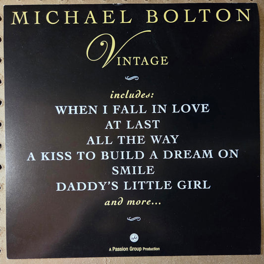 Michael Bolton "Vintage" - 2003 Vintage Promotional Double-sided Album Cover Poster Flat