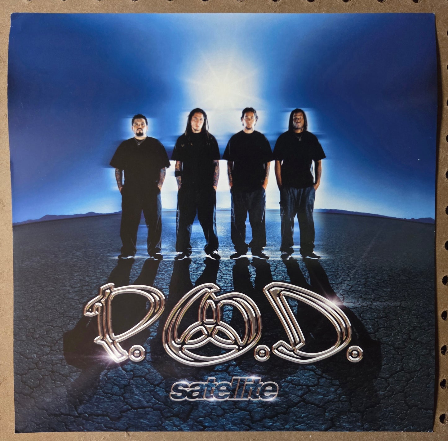 P.O.D. "Satellite" - 2001 Vintage Promotional Double-sided Album Cover Poster Flat
