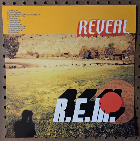 R.E.M. "Reveal" - 2001 Vintage Promotional Double-sided Album Cover Poster Flat
