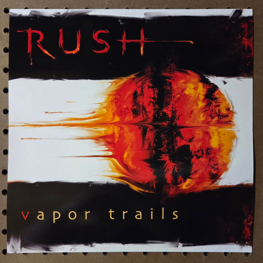Rush "Vapor Trails" - 2002 Vintage Promotional Double-sided Album Cover Poster Flat