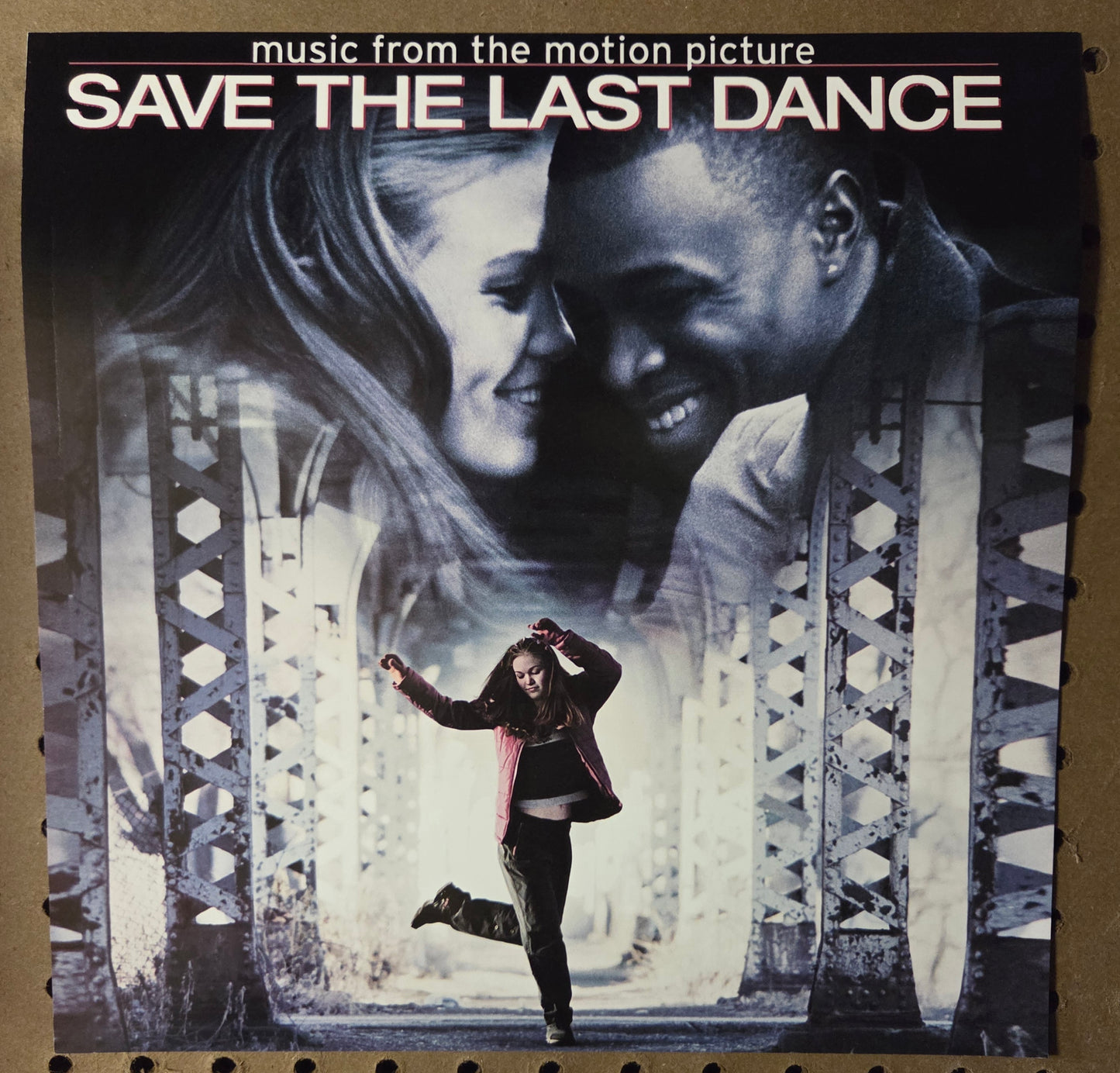 Save the Last Dance Motion Picture Soundtrack - 2001 Vintage Promotional Double-sided Album Cover Poster Flat