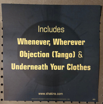 Shakira "Laundry Service" - 2001 Vintage Promotional Double-sided Album Cover Poster Flat