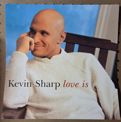Kevin Sharp "Love Is" - 1998 Vintage Promotional Double-sided Album Cover Poster Flat