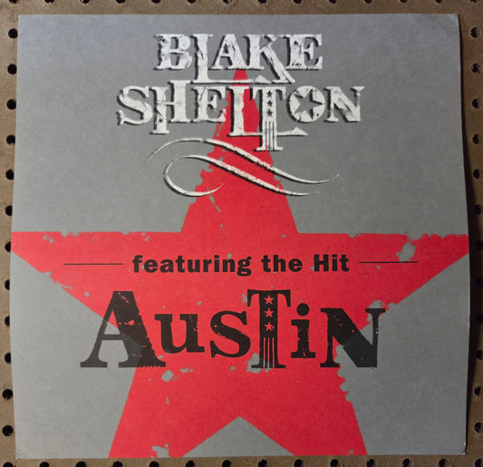 Blake Shelton - 2001 Vintage Promotional Double-sided Album Cover Poster Flat