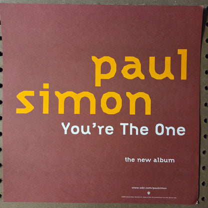Paul Simon "You're the One" - 2000 Vintage Promotional Double-sided Album Cover Poster Flat