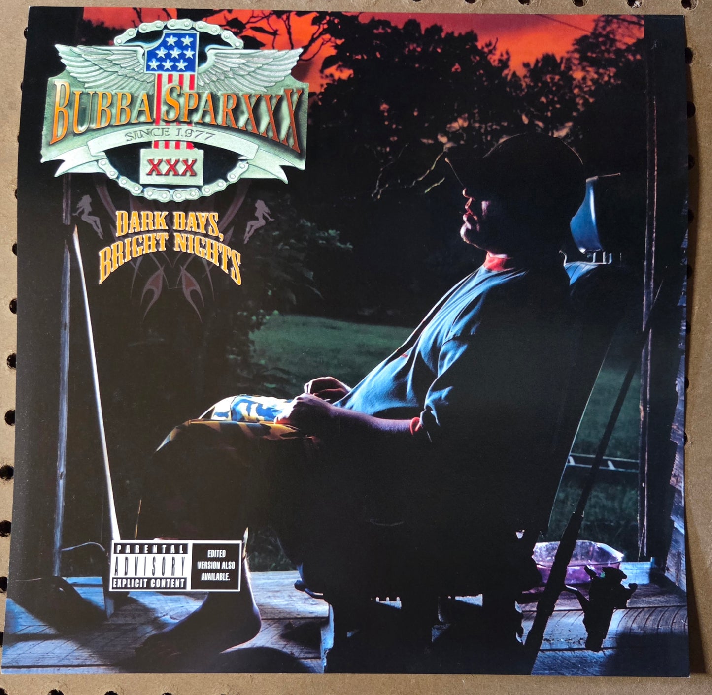 Bubba Sparxxx "Dark Days, Bright Nights" - 2001 Vintage Promotional Double-sided Album Cover Poster Flat