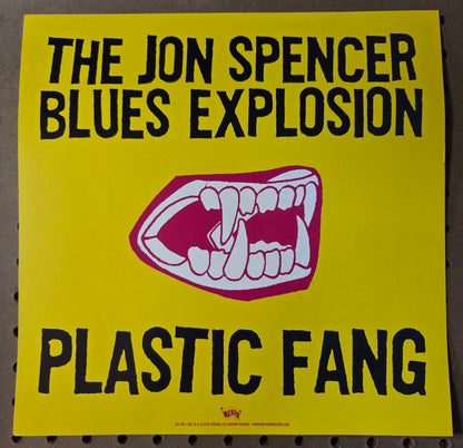 The Jon Spencer Blues Explosion "Plastic Fang" - 2002 Vintage Promotional Double-sided Album Cover Poster Flat