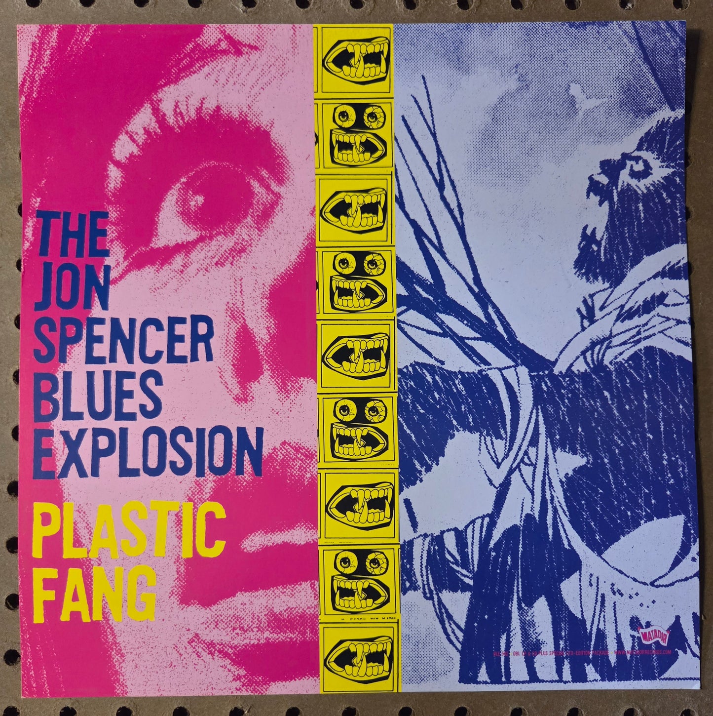 The Jon Spencer Blues Explosion "Plastic Fang" - 2002 Vintage Promotional Double-sided Album Cover Poster Flat