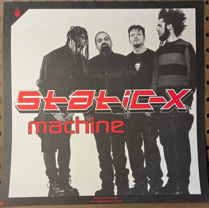 Static-X "Machine" - 2001 Vintage Promotional Double-sided Album Cover Poster Flat