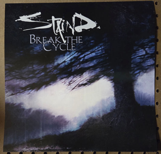Straid "Break the Cycle" - 2001 Vintage Promotional Double-sided Album Cover Poster Flat
