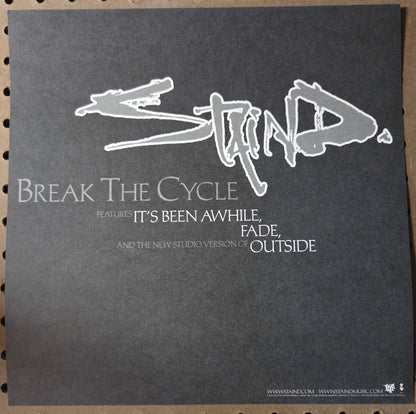 Straid "Break the Cycle" - 2001 Vintage Promotional Double-sided Album Cover Poster Flat