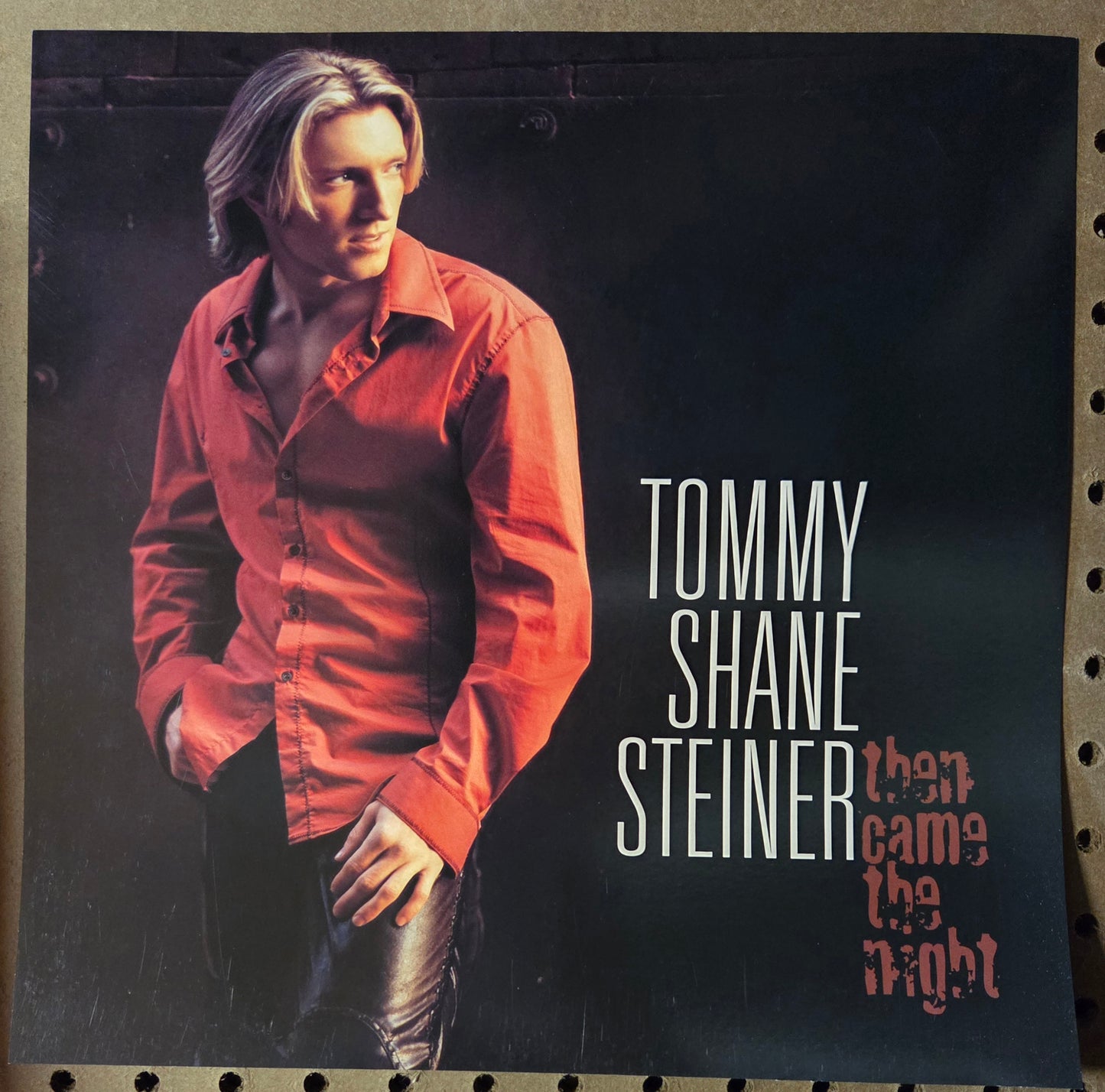 Tommy Shane Steiner "Then Came the Night" - 2002 Vintage Promotional Double-sided Album Cover Poster Flat