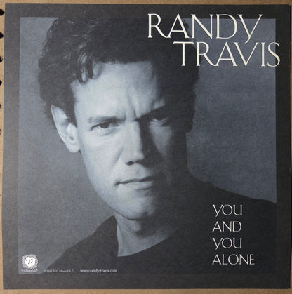 Randy Travis "You and You Alone" - 1998 Vintage Promotional Double-sided Album Cover Poster Flat