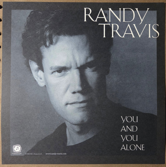 Randy Travis "You and You Alone" - 1998 Vintage Promotional Double-sided Album Cover Poster Flat