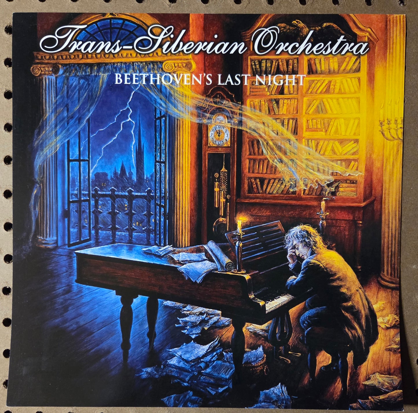 Trans-Siberian Orchestra "Beethoven's Last Night" - 2000 Vintage Promotional Double-sided Album Cover Poster Flat