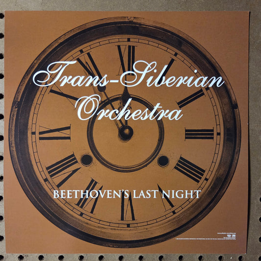 Trans-Siberian Orchestra "Beethoven's Last Night" - 2000 Vintage Promotional Double-sided Album Cover Poster Flat