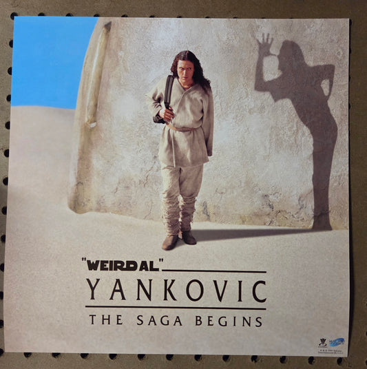 Weird Al Yankovic "Running with Scissors" - 1999 Vintage Promotional Double-sided Album Cover Poster Flat