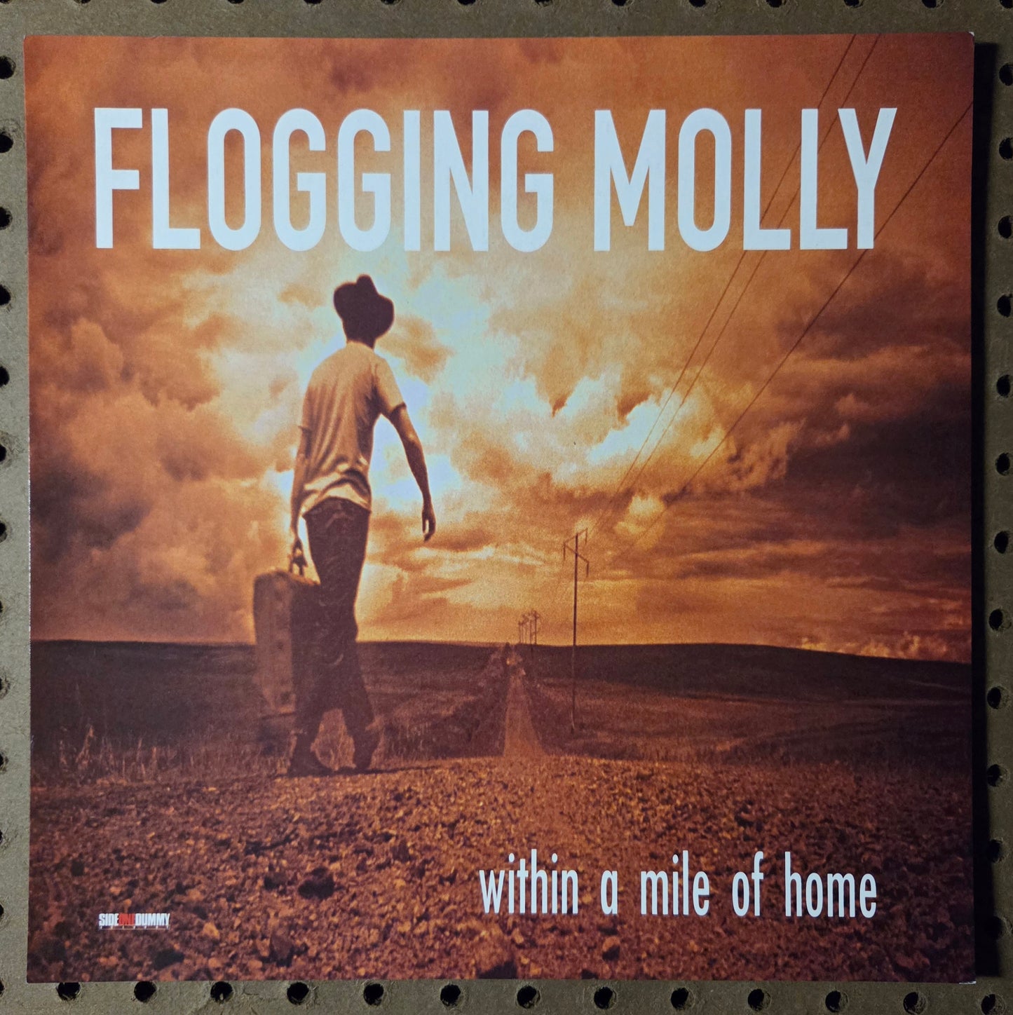 Flogging Molly "Within a Mile of Home" - 2004 Vintage Promotional Double-sided Album Cover Poster Flat