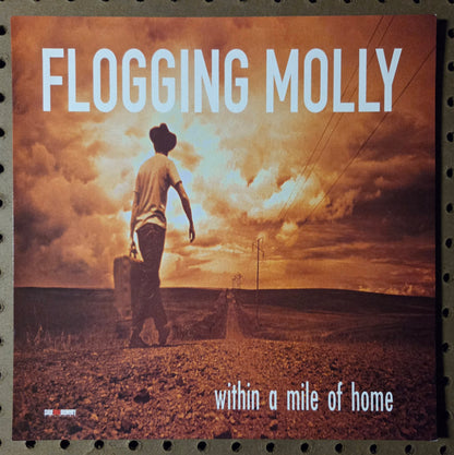 Flogging Molly "Within a Mile of Home" - 2004 Vintage Promotional Double-sided Album Cover Poster Flat