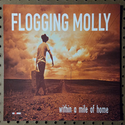 Flogging Molly "Within a Mile of Home" - 2004 Vintage Promotional Double-sided Album Cover Poster Flat