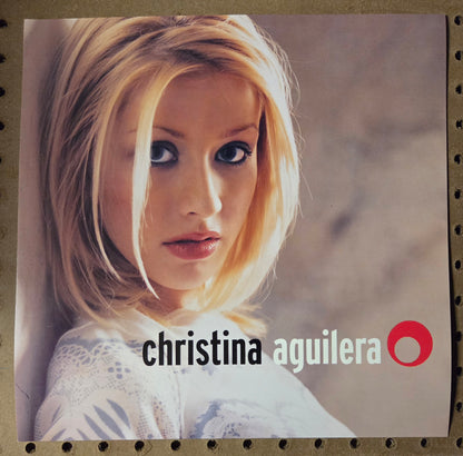 Christina Aguilera - 1999 Vintage Promotional Double-sided Album Cover Poster Flat