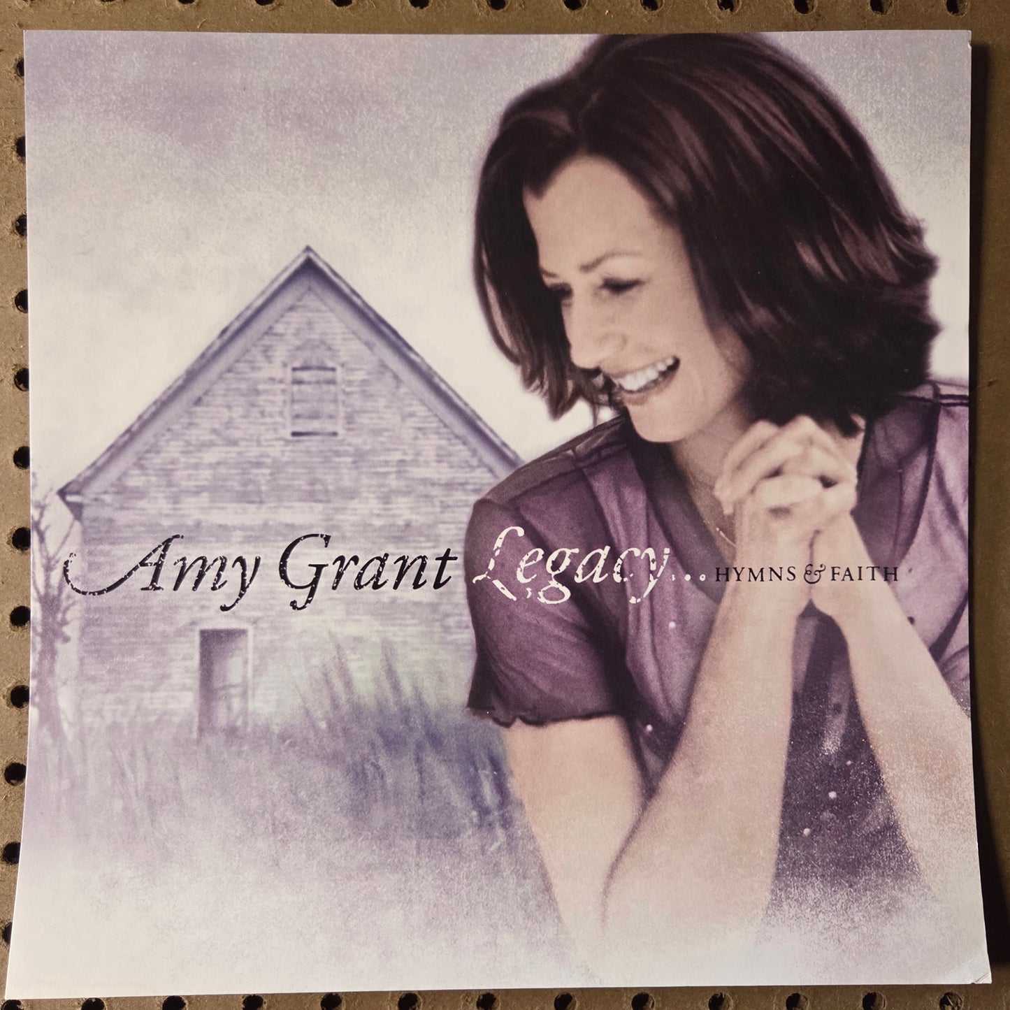 Amy Grant - "Legacy...Hymns & Faith" - 2002 Vintage Promotional Double-sided Album Cover Poster Flat