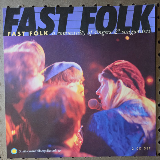Fast Folk: A Community of Singers & Songwriters - 2002 Vintage Promotional Double-sided Album Cover Poster Flat