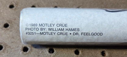 MOTLEY CRUE DR. FEELGOOD Poster #144 / #3251 UNOPENED Original Wrap 1989 MINT NOS