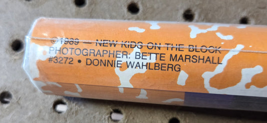 THE NEW KIDS ON THE BLOCK (NKOTB) DONNY WAHLBERG - Poster #3272 UNOPENED Original Wrap 1989 MINT NOS