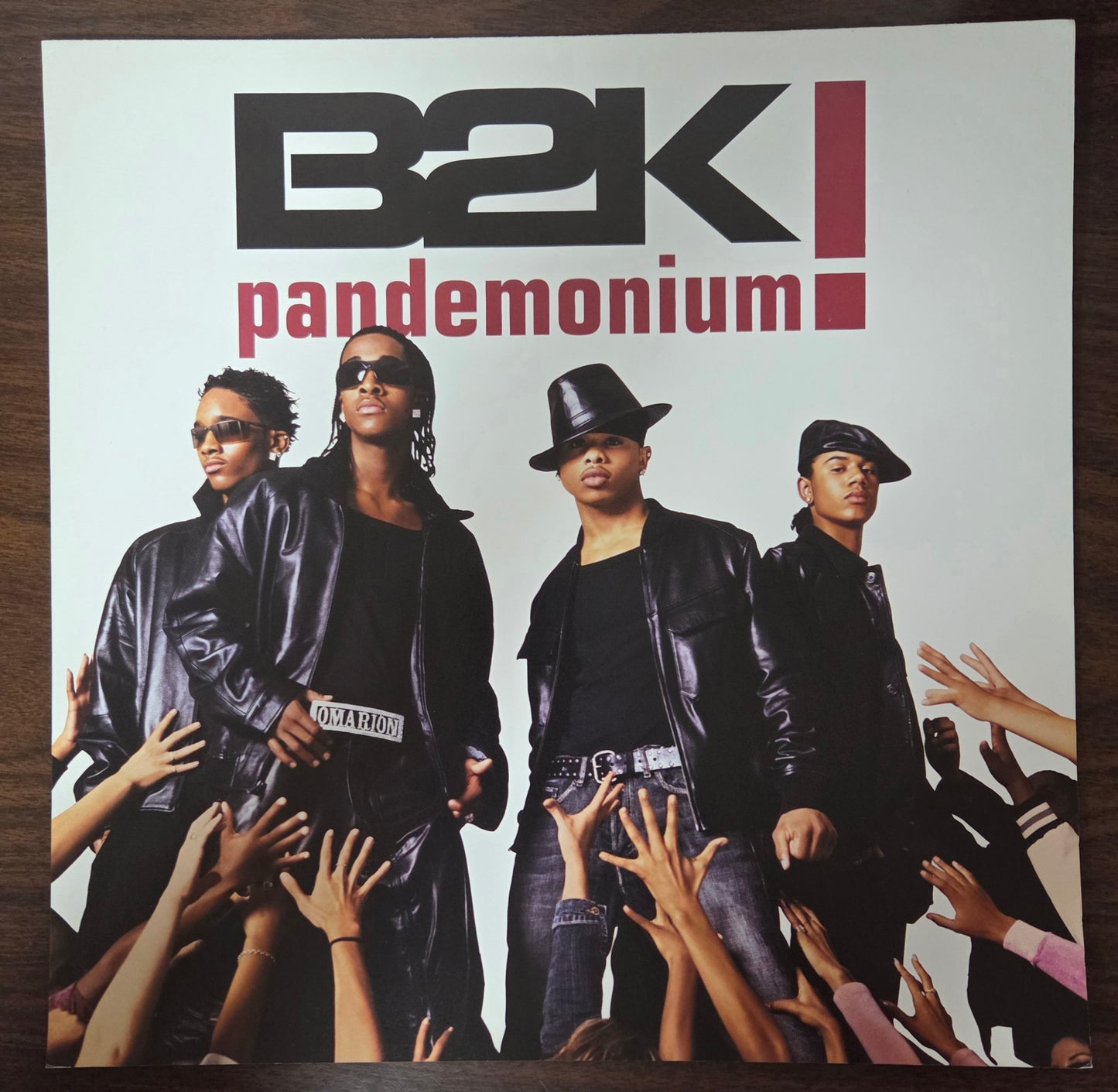 B2K "Pandemonium!" - 2002 Vintage Promotional Double-sided Album Cover Poster Flat
