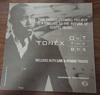 Tonéx "Out The Box" -  2004 Vintage Promotional Double-sided Album Cover Poster Flat