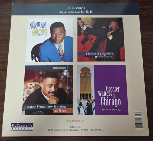 Pastor Woodrow Hayden & Shiloh "I Know It Was The Blood" - 2001 Vintage Promotional Double-sided Album Cover Poster Flat