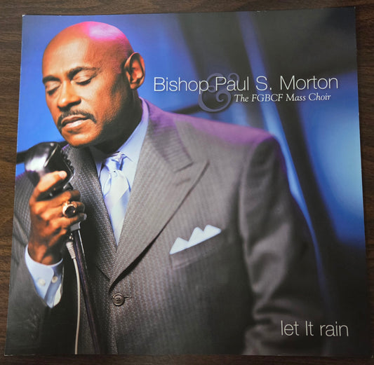 Bishop Paul S. Morton "Let It Rain" - 2003 Vintage Promotional Double-sided Album Cover Poster Flat