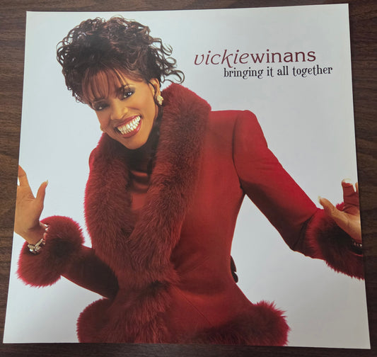 Vickie Winans "Bringing It All Together" - 2003 Vintage Promotional Double-sided Album Cover Poster Flat