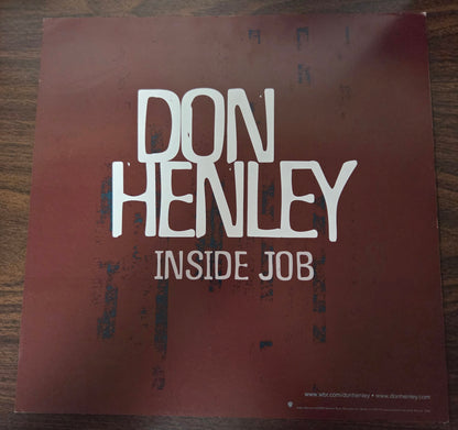Don Henley "Inside Job" - 2000 Vintage Promotional Double-sided Album Cover Poster Flat