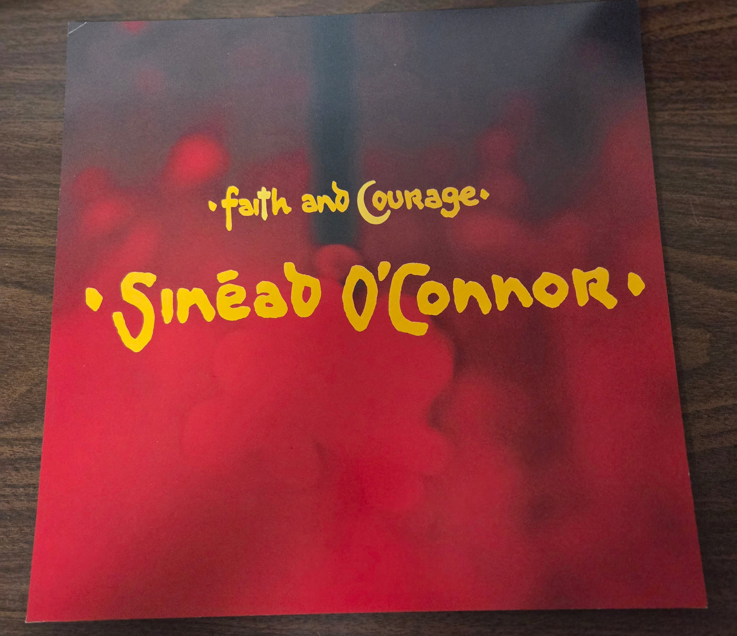Sinéad O'Connor "Faith and Courage" - 2000 Vintage Promotional Double-sided Album Cover Poster Flat