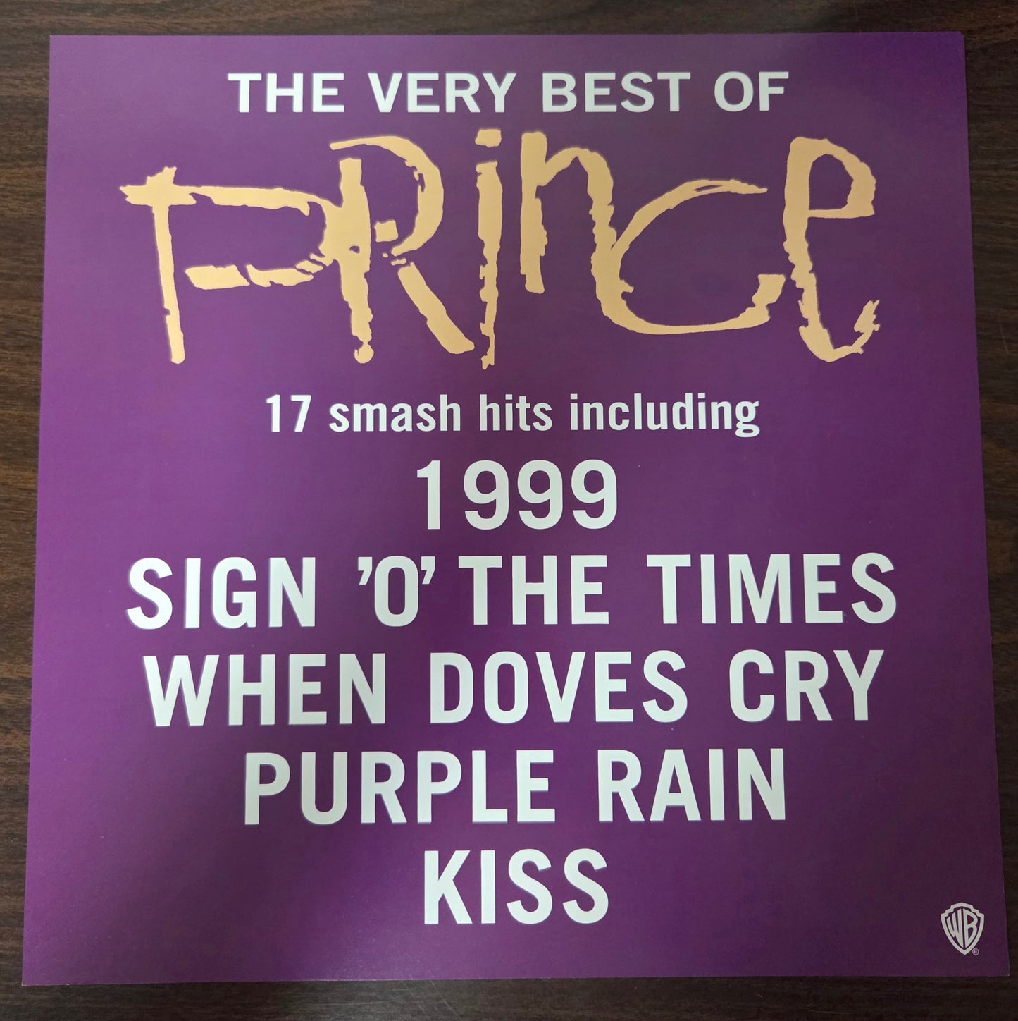 Prince "The Very Best of Prince" - 2001 Vintage Promotional Double-sided Album Cover Poster Flat