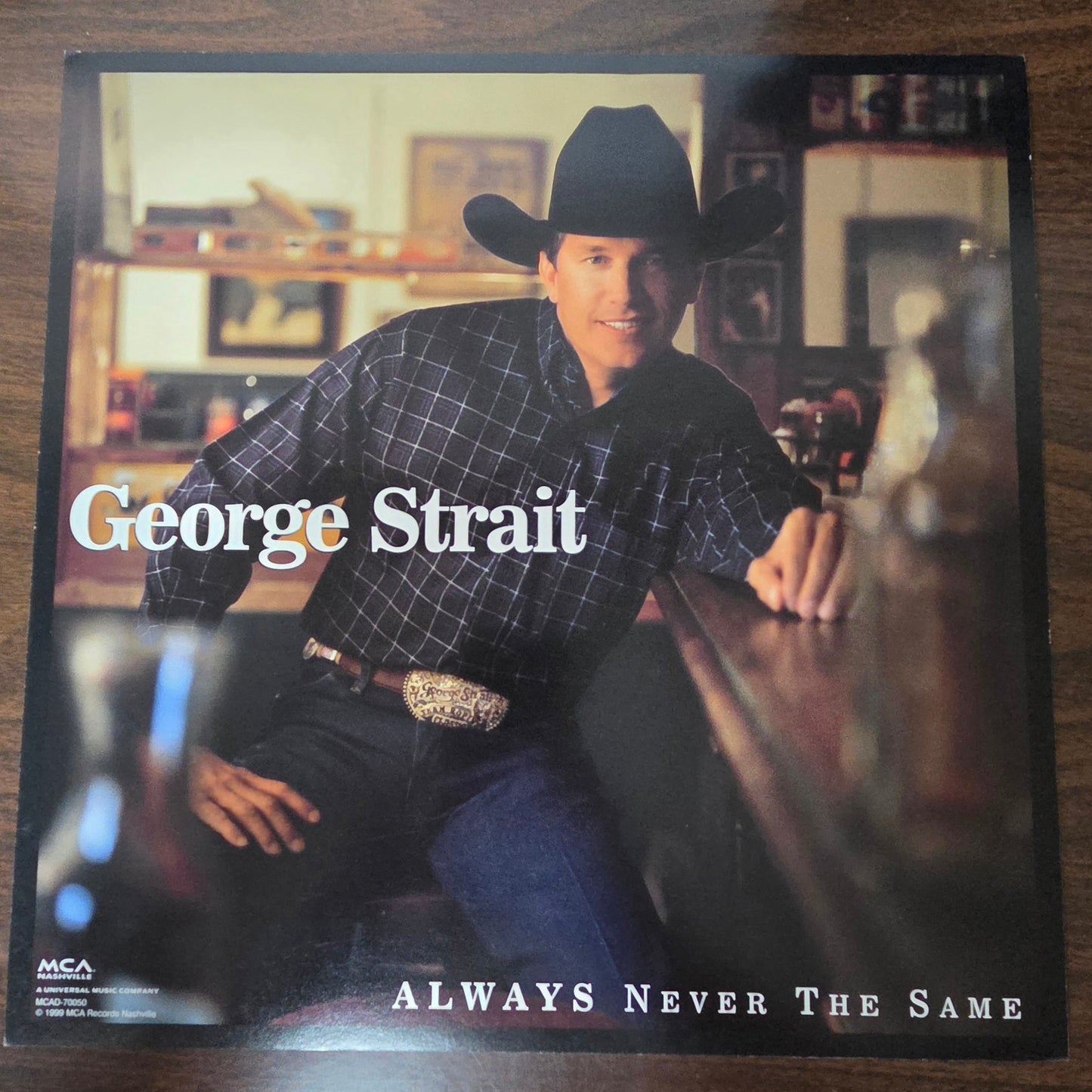 George Strait "Always Never the Same" - 1999 Vintage Promotional Double-sided Album Cover Poster Flat